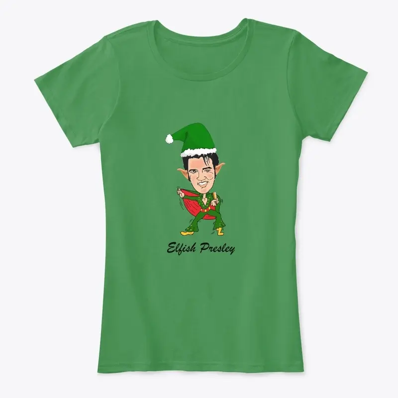 Elfish Presley Christmas T-Shirt